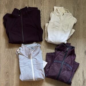 Lululemon Zip-Up Jackets in Assorted Colors
